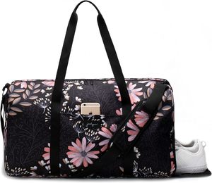 Muestra gratuita de fábrica: Bolsa de lona plegable impermeable con compartimento para zapatillas, ideal para viajes, gimnasio y deportes. - Product Image 2
