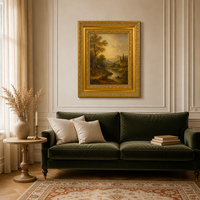 Cadre en bois sculpté orné 60x70cm, style baroque, avec feuille d'argent et d'or, pour peinture, photographie, décoration murale, cadeau