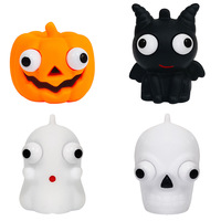 Jouets de Squishies d'Halloween Jouets de Squishies à montée lente Vampire Ghost Squelette Humain Halloween Squeeze Out Eyes Jouets