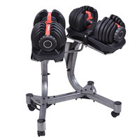 Ensemble d'haltères réglables en fonte, haltères de musculation, équipement de musculation, poids libres, 50kg