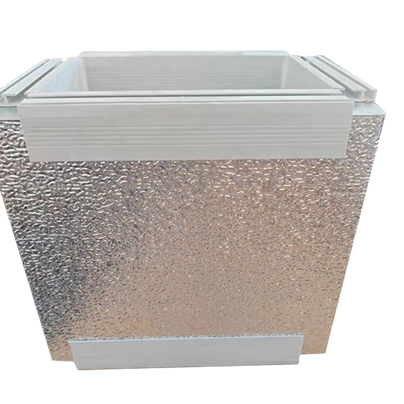 Pre-insulated duct polyurethane aluminum foil phenolic air duct panel composite panels pu foam duct for HVAC System