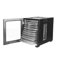 Déshydrateur alimentaire numérique BAIYI BY1188 à 12 plateaux, 850W, boîtier métallique, écologique, jusqu'à 70°C, faible bruit, pour herbes, viande séchée, friandises pour chiens