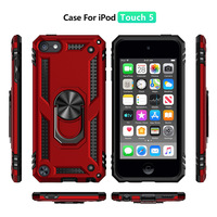 Casing untuk ipod Touch braket Anti jatuh armor direkomendasikan cincin pola CD mobil dua dalam satu casing ponsel