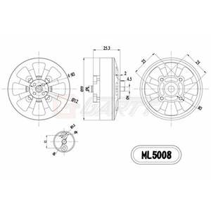 Moteur sans balais GARTT ML5008 400KV pour multicoptère hexacoptère T960 T810 drone RC - Product Image 4