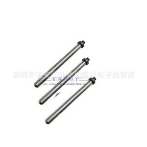Pilar Guía de Rodamiento 6x80mm con Brida, Un Extremo Redondo, Un Extremo con Rosca Interna M4, Acero al Carbono - Product Image 2