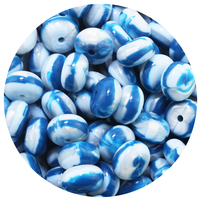 Perles d'abacus de 14 mm de qualité alimentaire, perles focales certifiées par un tiers, marque Mrs. Chewedbeads, vente en gros, pour bracelets, stylos, bijoux, bébés
