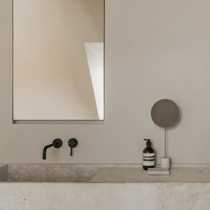 Meuble de salle de bain Senger Stone en travertin et pierre <span class=keywords><strong>calcaire</strong></span>, lavabo mural double vasque pour villa et appartement - Product Image 4