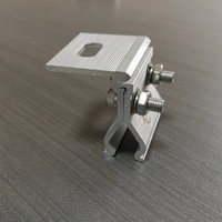 Support solaire monobloc à joint debout, fixation PV en aluminium résistant à la corrosion pour l'installation de panneaux solaires sur toiture métallique