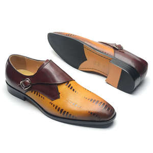 Zapatos Formales de Cuero Genuino para Hombre, Estilo Nuevo, Calzado de Oficina de Alta Calidad con Punta en Pico Extra Grande - Product Image 4