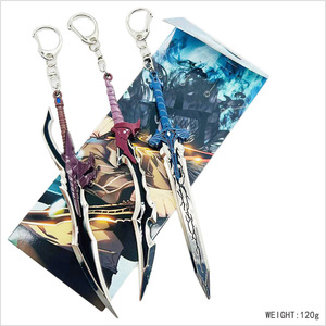 Porte-clés en métal vintage Sung Jin Woo 15,5 cm, 3 modèles, nouveauté tendance, inspiré des dessins animés d'anime, personnalisé, drôle, tendance japonaise - Product Image 5