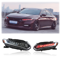 Phares LED 6000K de rechange pour Honda Accord G10 2018-2022, avec feux de jour Demon Eye et clignotants séquentiels, Plug-and-Play, étanches