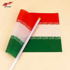 Bandeiras de venda quente do Irã 30*45cm, bandeira de mão personalizada, novos produtos, bandeiras de mão do Irã