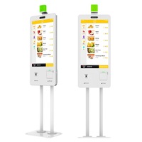 Distributeur automatique capacitif tactile de kiosque de billetterie d'auto-paiement pour l'autobus/métro/gare avec la fonction de commande de libre-service