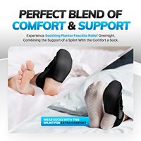 BraceAbility Fasciite plantaire Attelle de nuit Chaussette-Attelle de fascia plantaire douce pour dormir, tendinite d'Achille, chute de pied