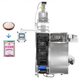 High Speed 4 Lane 4 <b>Side</b> Seal Granule Wrapping Filling Machine Automatic Sachet Film Packer for Sugar Salt Pepper Vertical Grain - Product Image 1