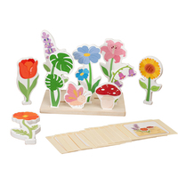 Rompecabezas de Flores Montessori para Educación Temprana, Juego de Mesa para Padres e Hijos, Juguete de Entrenamiento de Coordinación Mano-Ojo para Niños