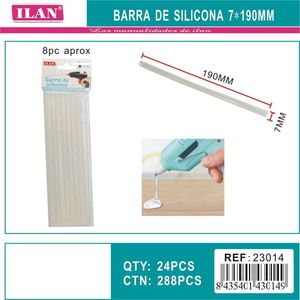Barra de Silicona Iln de 7x190mm para Pistola de Pegamento Caliente, Suministros para Manualidades - Product Image 3