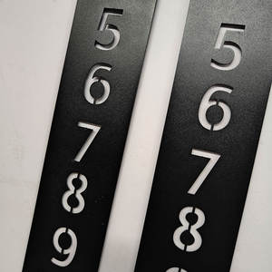 Pochoirs en métal pour chiffres 0-9, modèles réutilisables, kit de pochoirs pour lettres, pour la peinture par pulvérisation d'équipements - Product Image 1