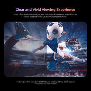 Proyector LED Inteligente Portátil <span class=keywords><strong>Havit</strong></span> PJ215 PRO Mini 4K Inalámbrico para Cine en Casa con Android TV 9.0 - Product Image 2