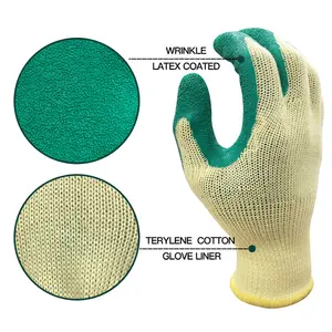 XINGYU хлопчатобумажная оболочка с латексным покрытием, защитные перчатки, рабочие перчатки на заказ с логотипом Guantes De Trabajo, латексные рабочие перчатки