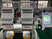Software de máquina de bordado de monograma, área de trabajo computarizada, 2 cabezales, 12, 15, aguja múltiple, 500x400mm