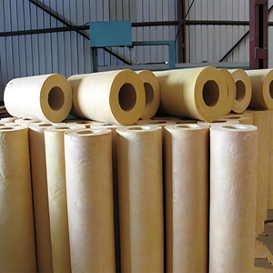 Tubo de lana de roca de cloruro bajo de alta densidad (120kg/<span class=keywords><strong>m</strong></span>³) Hoja cuadrada insonorizada anticorrosiva para aplicaciones marinas/de acería - Product Image 3