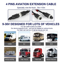 10.36 pouces IPS écran tactile 4 CH 1080P AHD CCTV camion sécurité conduite caméra DVR avec MP5 Blue-tooth
