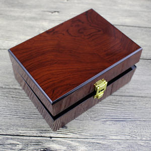 Boîte de présentation de montres rectangulaire en bois laqué écologique, personnalisée, pour vente en gros, marque DS - Product Image 4