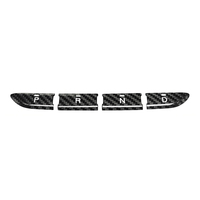 Accessoires intérieurs en fibre de carbone ShaSha, autocollant pour le bouton de changement de vitesse de la console centrale pour Fiat 500 2020-2026 Abarth 500E Série 4