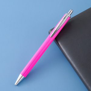 Stylo bille en métal à pointe de 0,5 mm, multicolore, avec logo personnalisé, encre huileuse fluide, pour étudiants et bureaux, vente en gros - Product Image 2