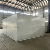Maison préfabriquée pliable portable, maison modulaire en conteneur pour usage résidentiel