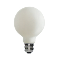 Ampoule blanche G95 Opal Glass Shell ampoule laiteuse E27 LED Ampoule à filament blanc chaud Dimmable