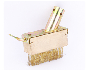 Factory Supply Eco-Friendly Long Wooden Handle Wire Brush for <strong>Block</strong> Paving Garden Weed Scraper Brush - Product Image 3