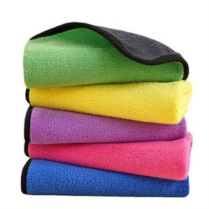 ผ้าไมโครไฟเบอร์พรีเมียมสำหรับล้างรถ เป็นมิตรกับสิ่งแวดล้อม 200-400gsm ซุปเปอร์ซอฟท์ ดูดซับน้ำได้ดี แผ่นขัดทำความสะอาด แห้งเร็ว แบบใช้แล้วทิ้ง ถักทออย่างดี - Product Image 6