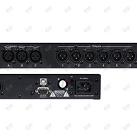Procesador de Audio Digital Profesional de Alta Fidelidad EIF3.6SP, 3 Entradas y 6 Salidas, Metálico, Pasivo, Negro, Frecuencia de 20Hz-20kHz