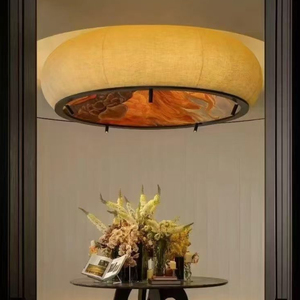 Lustre <span class=keywords><strong>de</strong></span> salle à manger VIP, luminaire suspendu en <span class=keywords><strong>paille</strong></span> <span class=keywords><strong>de</strong></span> style UKiyoe, lampes suspendues en forme <span class=keywords><strong>de</strong></span> <span class=keywords><strong>chapeau</strong></span> <span class=keywords><strong>de</strong></span> <span class=keywords><strong>paille</strong></span>, impressions sur bois Yamato-e, lampe suspendue en forme <span class=keywords><strong>de</strong></span> tambour - Product Image 6