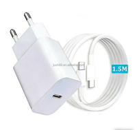 Chargeur Type C 25W le plus vendu, adaptateur de charge super rapide avec câble USB C de 1,5 m pour Samsung pour iPhone