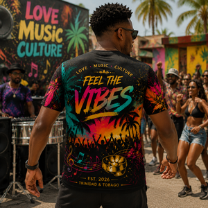 Trinidad Carnival Inspired <b>Shirt</b> <b>Caribbean</b> Festival Music Party Graphic Tee Tropical Culture Party Souvenir All Over Print <b>Shirt</b> - Product Image 2
