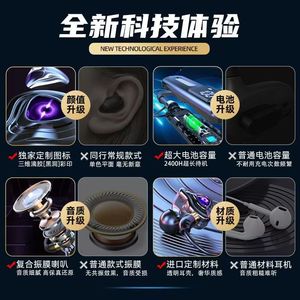 Sports Earphones <b>Bluetooth</b> Neckband IPX5 Waterproof Touch Control Long Battery Life For Running Workout - Product Image 3