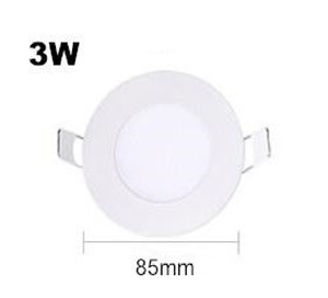 Luz de <span class=keywords><strong>panel</strong></span> de techo <span class=keywords><strong>LED</strong></span> empotrada 3W 6W 12W 15W Blanco cálido Blanco frío Luz de <span class=keywords><strong>panel</strong></span> <span class=keywords><strong>LED</strong></span> redonda - Product Image 2