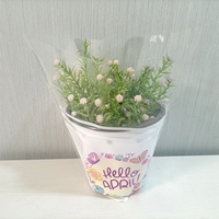 BOPP/CPP plastique/maille non tissée impression personnalisée manches de fleurs coupées fraîches emballage sacs pour serre de pépinière