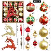 CB002 30 Stück 6cm Weihnachtsbaum-Dekorationen Ornament-Set Glitzernde Hängende Weihnachtsdekoration Christbaumkugeln