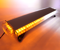 Barre lumineuse d'urgence BIAOCHI étanche 37 pouces 72 LED 12V-24V, lampe stroboscopique de signalisation de sécurité pour véhicule