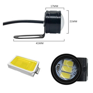 Luz de espejo retrovisor modificada para motocicleta, foco LED ojo de águila, luz estroboscópica, luz de espejo de 3 luces, luz antiniebla, luz diurna - Product Image 3