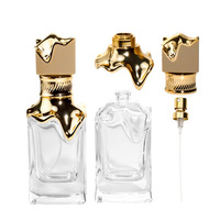 Vente en gros de flacons de parfum vides en verre de style arabe de luxe de 100 ml, type vaporisateur, couleur et emballage personnalisés pour le marché du Moyen-Orient