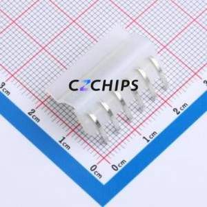 CH3.96-6P WZ Wire-to-Board Pin Header Bent Lead Through Hole,P=3.96mm Connector 1x6P 3.96mm Right Angle Insert CH - Product Image 2