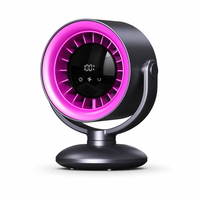 Ventilateur de bureau moderne avec télécommande, oscillation automatique, 100 vitesses, ventilateur de table haute vitesse, ventilateur portable rechargeable