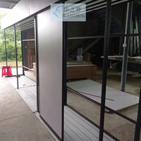 Morden Push Pull carrelage céramique présentoirs poignée de porte présentoir glissière pierre marbre dalle PVC conseil métal présentoir