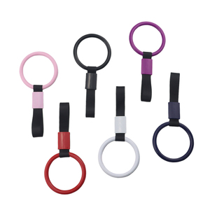 1 unidad de asa circular JDM para muñeca con anillo de elevación de nailon, asa para coche con anillo colgante, accesorios para coche - Product Image 5