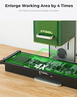 Grabadora Láser Dual XTool F1 2 en 1 con Extensión Deslizante, Grabadora Láser de Fibra Portátil para Papel MDF 3D, Condición Nueva LAS